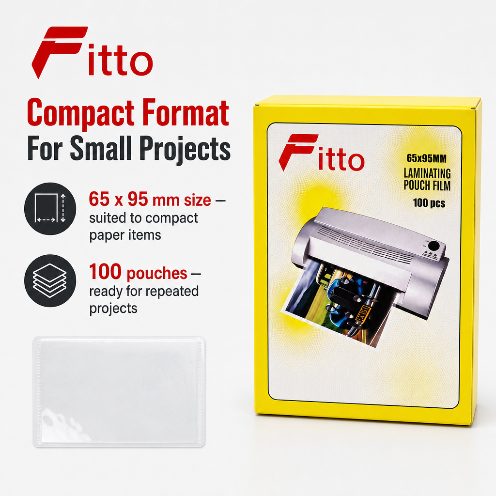 240 Pieces Laminating Pouch Films, 65 x 95 mm, 100-Pack for Document and Photo Projects