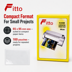 240 Pieces Laminating Pouch Films, 65 x 95 mm, 100-Pack for Document and Photo Projects