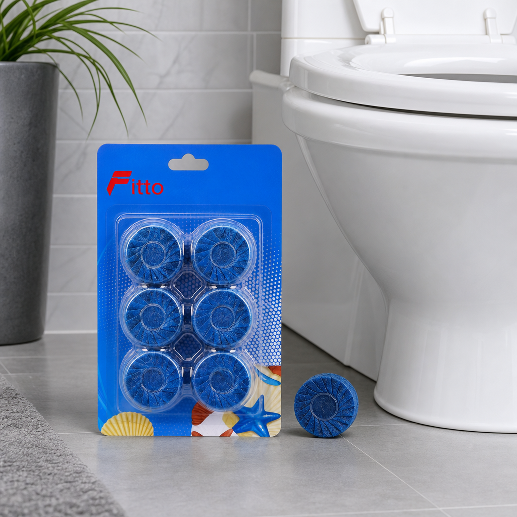 120 Pieces Blue Toilet Bowl Cleaners Freshener Balls, 6 Pieces