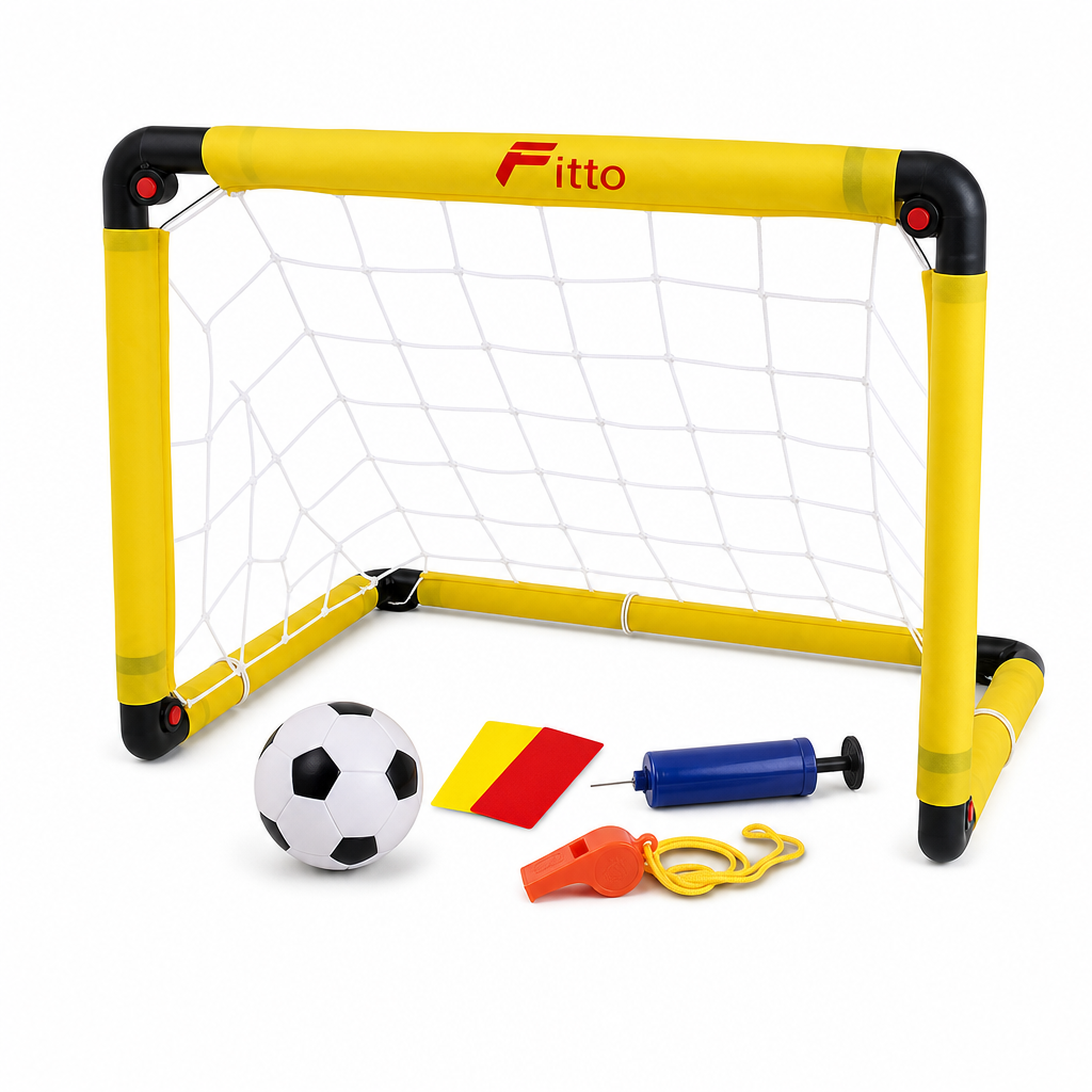 48 Pieces Mini Football Goal Sets, 60 x 40 x 40 cm, Goal Net with Football and Hand Pump
