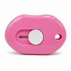 96 Pieces Mini Retractable Utility Cutter No. 611, 9 cm, Pink and White, 1 Piece