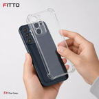 240 Pieces Clear Phone Cases with Reinforced Corners for A15 4G, Transparent Protective Cover