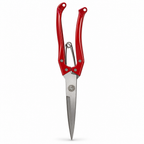 96 Pieces Long-Handle Hedge Shears, 35 cm, Red, 1 Piece