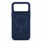 120 Pieces Silicone Magnetic Phone Cases with Raised Camera Protection, Navy Blue