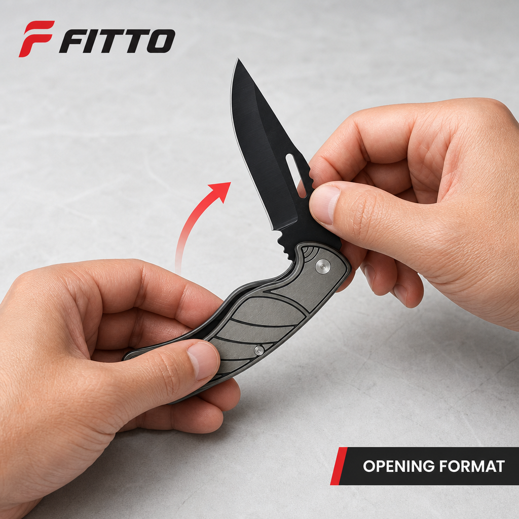 120 Pieces Folding Pocket Knives, 20 cm Open Length, Black and Silver, 1 Piece