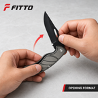 120 Pieces Folding Pocket Knives, 20 cm Open Length, Black and Silver, 1 Piece