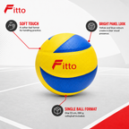 72 Pieces Soft Touch Volleyball, Yellow and Blue, 22 cm, 1 Piece