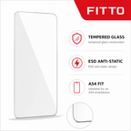 96 Pieces Tempered Glass Screen Protectors for A54 Smartphone, ESD Anti-Static Design, 1 Pack