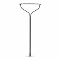 72 Pieces Steel Bow Garden Rake, 145 cm, Black and Green, 1 Piece