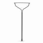 72 Pieces Steel Bow Garden Rake, 145 cm, Black and Green, 1 Piece