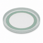 96 Pieces Round Woven Serving Trays, 35 cm, Shallow Design for Tabletop Serving