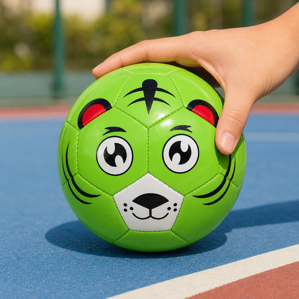 120 Pieces Mini Football Ball, Cartoon Face Design, 14 cm Single Ball, Assorted Colours