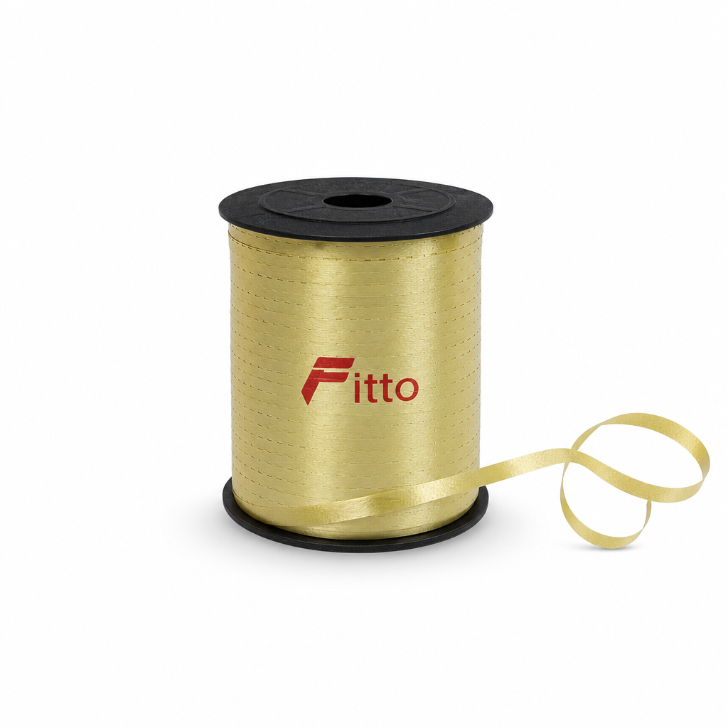 120 Pieces Gold Printed Ribbon Roll, 5 mm x 250 yd