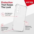 240 Pieces Clear Anti-Burst Protective Phone Cases with Reinforced Corners