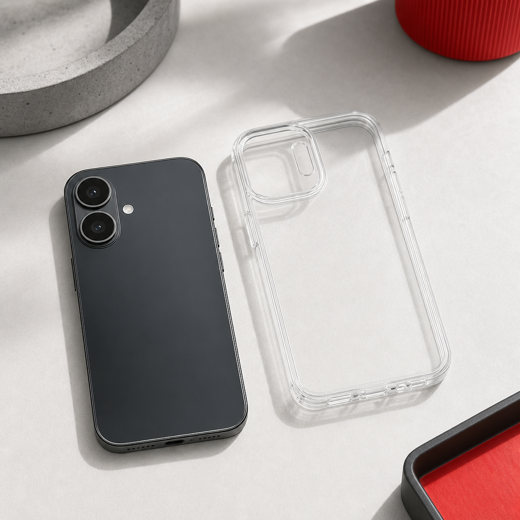 144 Pieces Crystal Clear Phone Cases with Raised Camera Frame, Single Transparent Cover for Compatible Smartphone