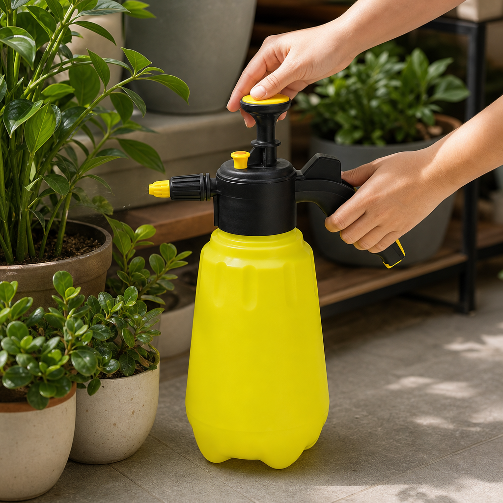 96 Pieces 3-Litre Plastic Pressure Sprayer Bottle with Pump Handle, Assorted Colour, 1 Piece