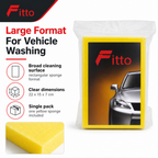 120 Pieces Large Car Wash Sponge, Yellow, 22 x 15 x 7 cm, Single Pack