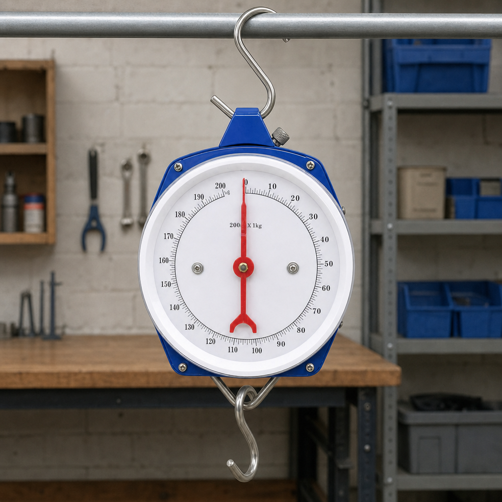 72 Pieces Dial Hanging Scales with Hook, 100 kg Capacity, Blue and White, 1 Unit