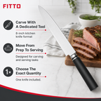 72 Pieces Carving Knife, 8 Inch Kitchen Knives for Slicing and Serving, Single Piece