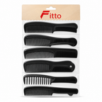 96 Pieces Hair Combs Set, 6 Pieces, Black Assorted Styling Combs for Grooming and Daily Haircare