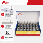 144 Pieces Metal File Fasteners, 8 cm, 50 Sets