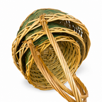 60 Pieces Decorative Wicker Leaf Basket, Natural, 50 x 28 x 15 cm