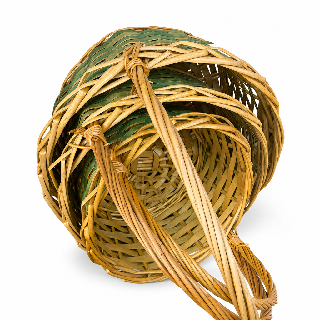 60 Pieces Decorative Wicker Leaf Basket, Natural, 50 x 28 x 15 cm