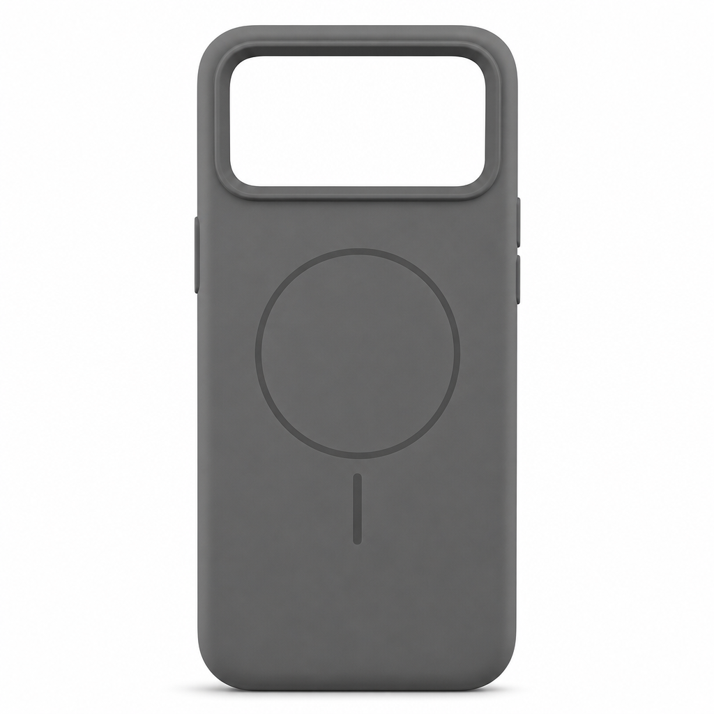 120 Pieces Silicone Magnetic Phone Cases with Raised Camera Protection for iPhone 17 Pro Max, Gray