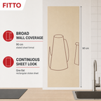 120 Pieces Kitchen Anti-Oil Wall Sticker, 90cm Rectangular Backsplash Sheet