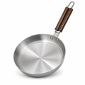 60 Pieces Stainless Steel Frying Pan with Handle, Round Cookwares for Kitchen Cooking, 48 x 30 x 8 cm