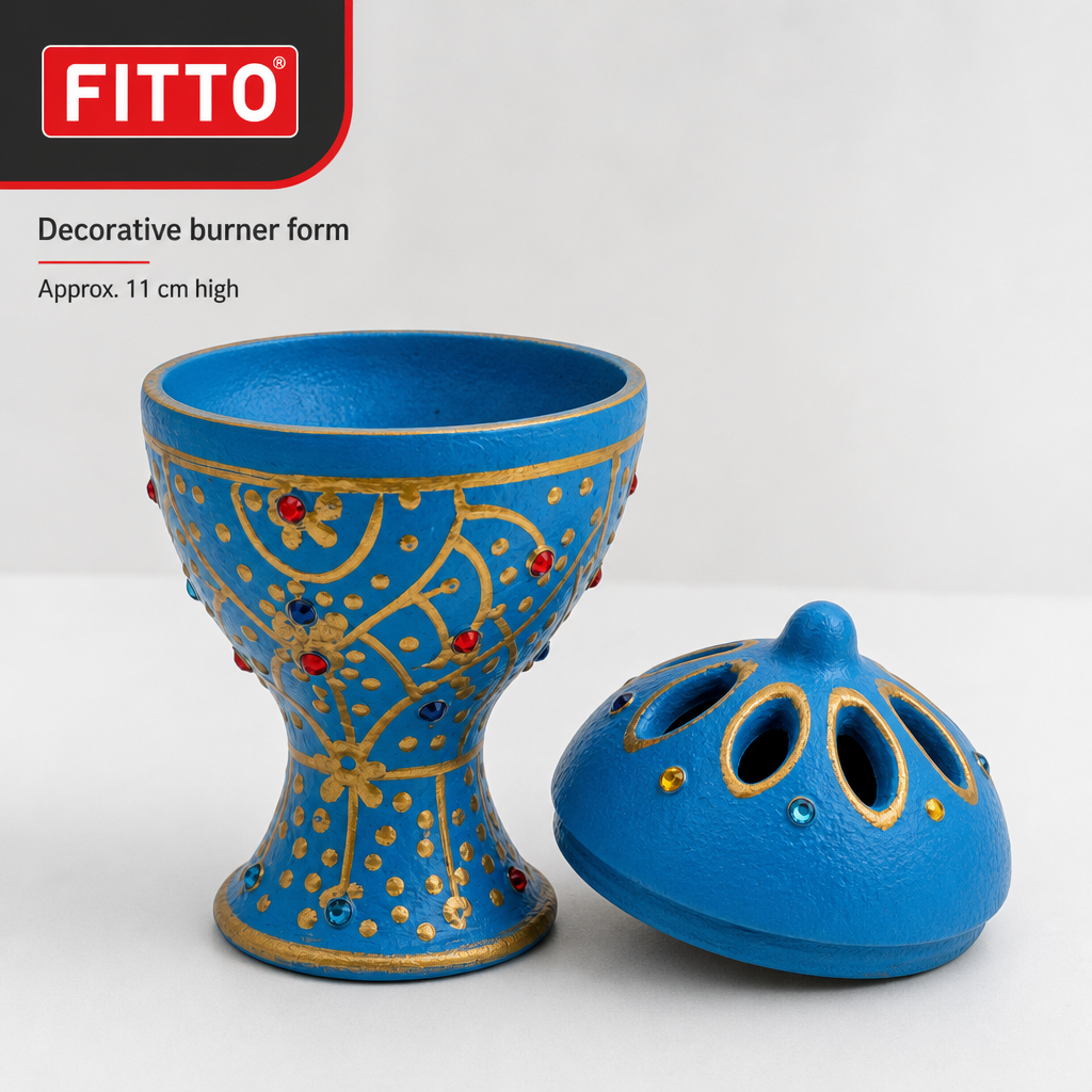120 Pieces Decorative Incense Burner, Ornate Perforated Lid, 11 cm