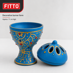 120 Pieces Decorative Incense Burner, Ornate Perforated Lid, 11 cm