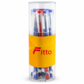 96 Pieces Gel Pens, 0.7 mm, Black Blue Red Ink, 9 Pack