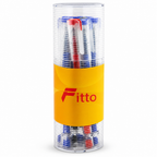 96 Pieces Gel Pens, 0.7 mm, Black Blue Red Ink, 9 Pack