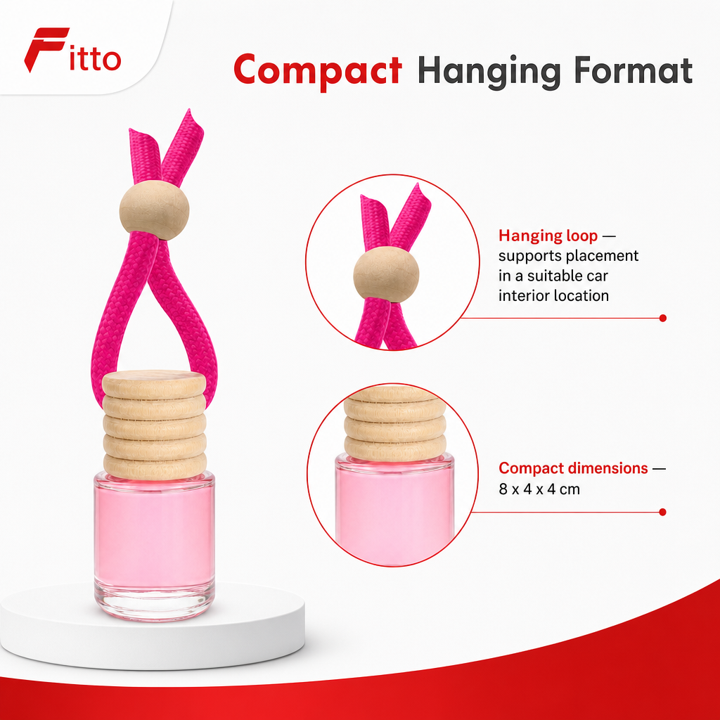 144 Pieces Hanging Bottle Air Freshener, Bouquet Scent, Car Interior Fragrance, 8 x 4 x 4 cm, 1 Piece