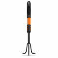 120 Pieces 3-Tine Hand Garden Cultivator, 35 cm, Black and Orange, 1 Piece