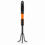 120 Pieces 3-Tine Hand Garden Cultivator, 35 cm, Black and Orange, 1 Piece