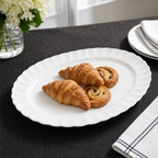 96 Pieces Oval Serving Plate, 14 Inch, White