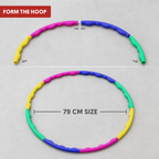 120 Pieces Sectional Massage Hoop, 79 cm Textured Fitness Ring for Home Exercise and Active Movement