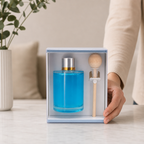 72 Pieces Aroma Diffuser with Essential Oil, Blue Home Fragrance Bottle