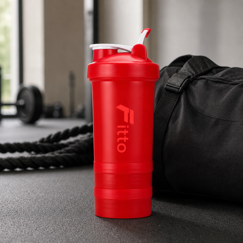 96 Pieces Sports Shaker Bottle with Flip Spout, Red, Single Bottle, 25 x 10 x 10 cm