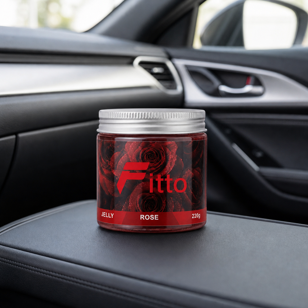 120 Pieces Car Air Fresheners Jelly, Rose Scent, 220g Single Jar