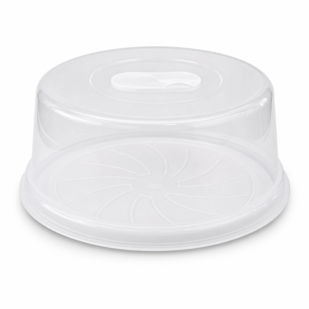 96 Pieces Clear Plastic Cake Covers with Round Base, 30 cm, 1 Piece