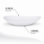 96 Pieces Opal Bowl, 6 Inch White Tablewares Dish