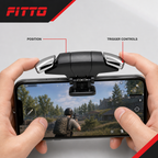 96 Pieces Mobile Gaming Trigger Controllers, Phone Gamepad Attachment, Black and Silver, 12 x 8 x 4 cm