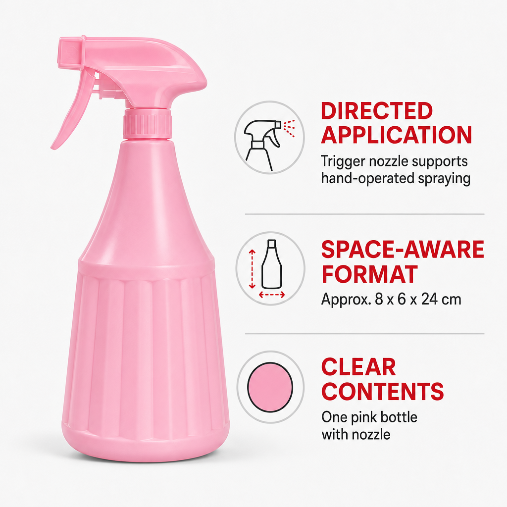 240 Pieces Plastic Spray Bottle with Trigger Nozzle, Pink, 24 cm