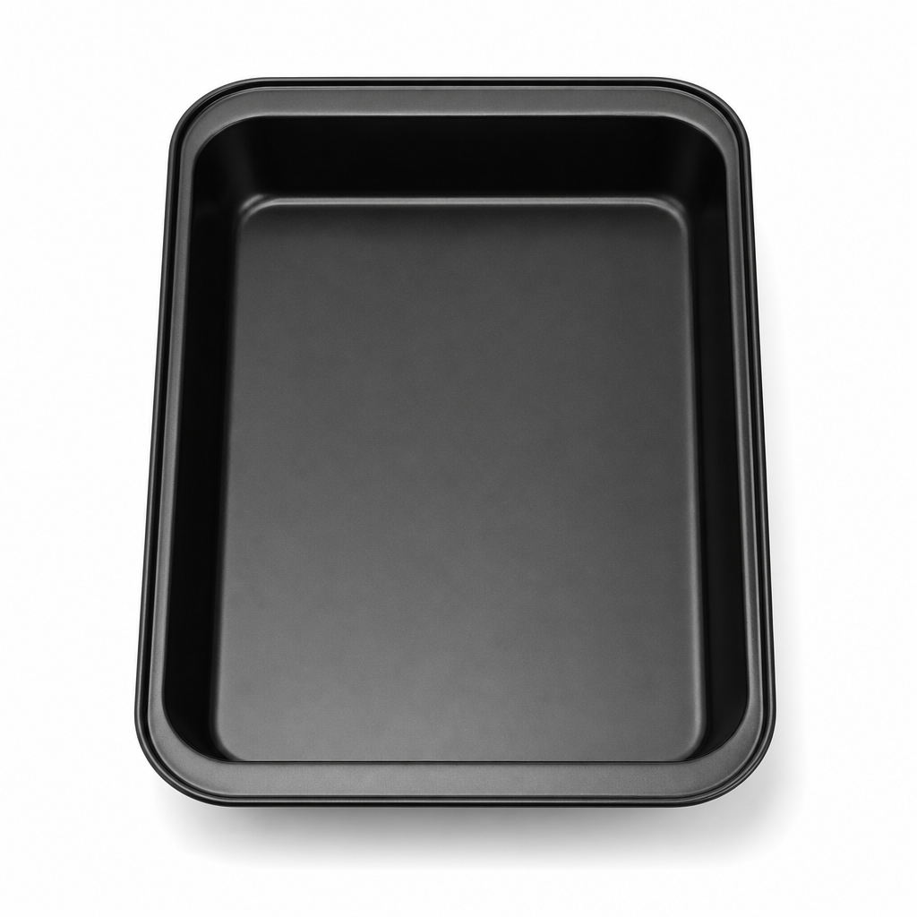 96 Pieces Cake Mold, Black Rectangular Carbon Steel Non-Stick Baking Pan, 32 × 22 × 5 cm, 1 Piece