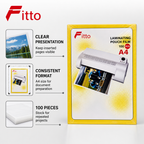 72 Pieces A4 Laminating Pouches, Clear, 100 Pieces for Document Finishing and Office Projects