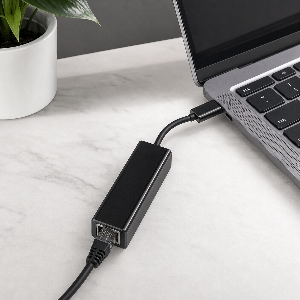 96 Pieces USB Type-C to Gigabit Ethernet Adapter, 10/100/1000Mbps Wired Network Converter