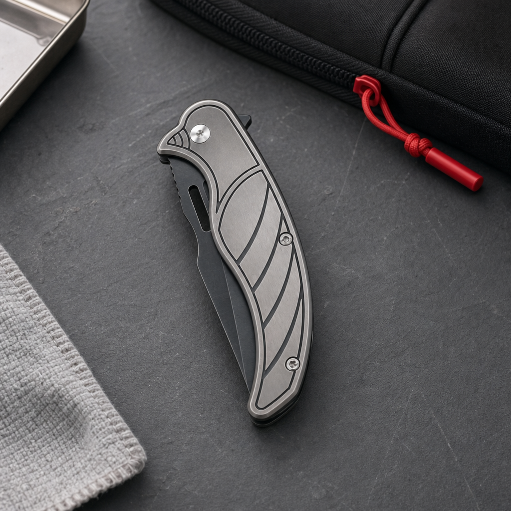 120 Pieces Folding Pocket Knives, 20 cm Open Length, Black and Silver, 1 Piece
